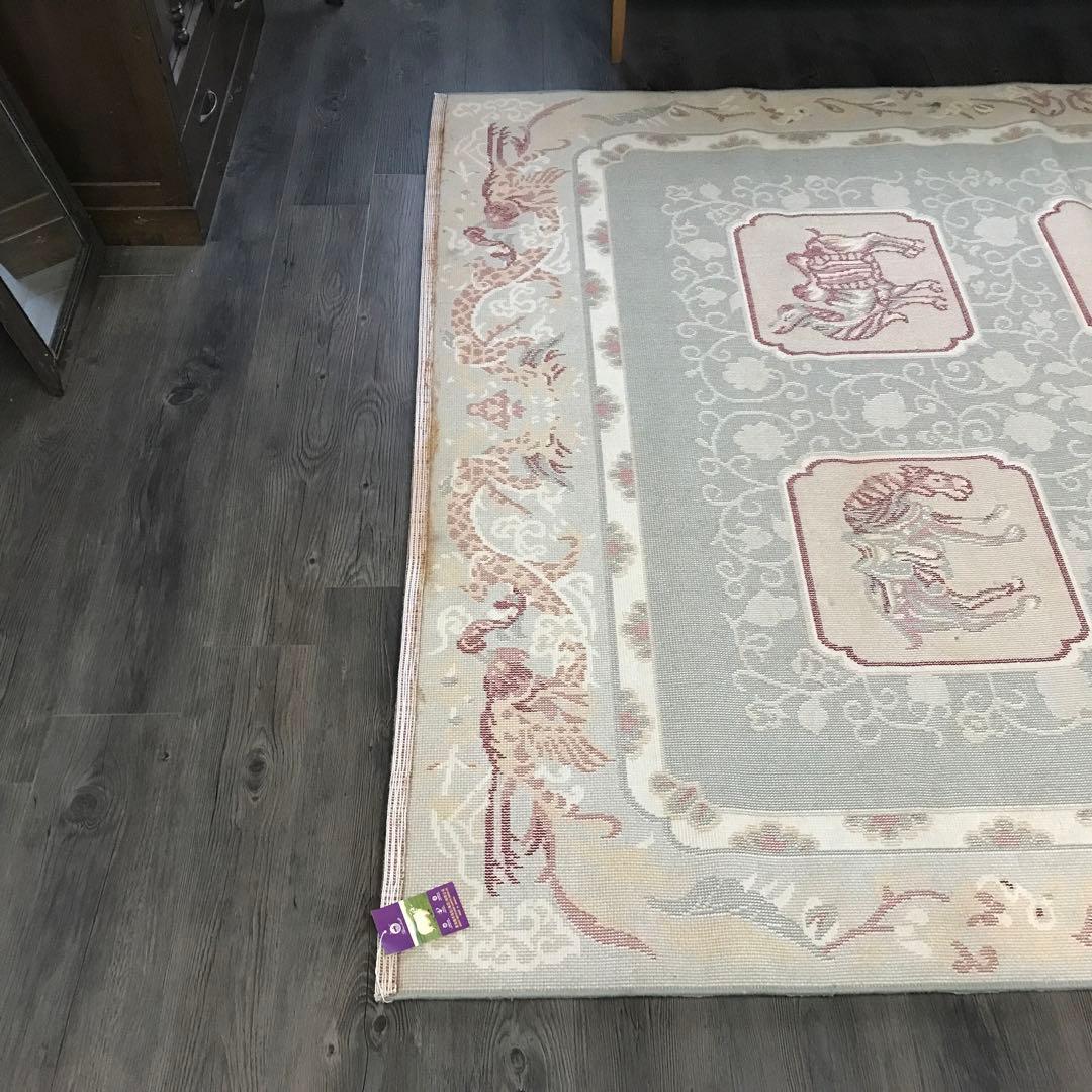 ラグ ラグマット 絨毯169×237cm 唐三彩 デザイン グリーン