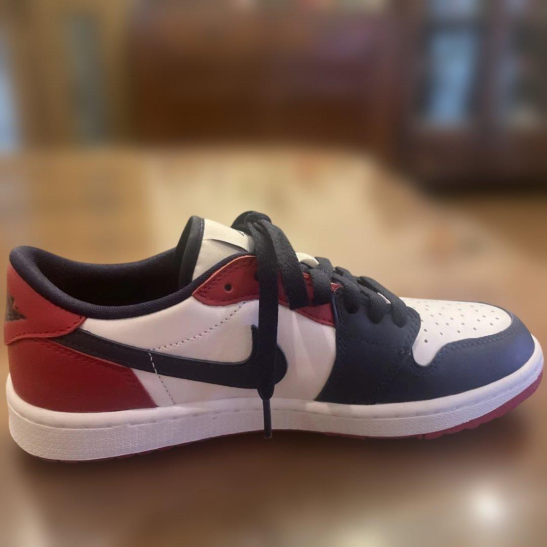 【新品未使用】ナイキエアジョーダン1ゴルフ　トリコロールカラー　25.5cm