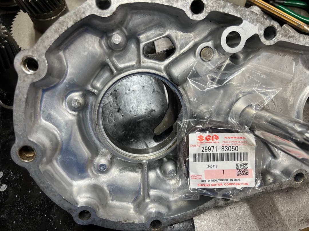 ジムニー　JA11 トランスファー　ダウンギア6.5:1 新品ギア組込み済送料込