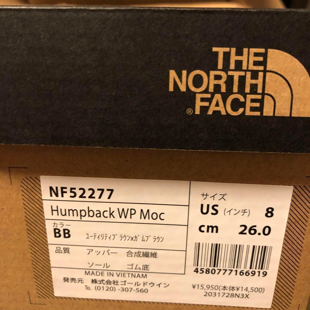 ザノースフェイス　スニーカー Humpback WP Moc ハンプバック