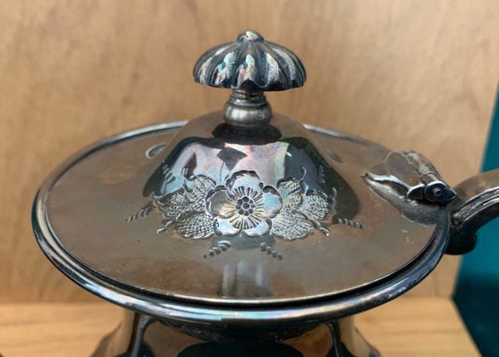 銀製ティーサーバー、3点セット