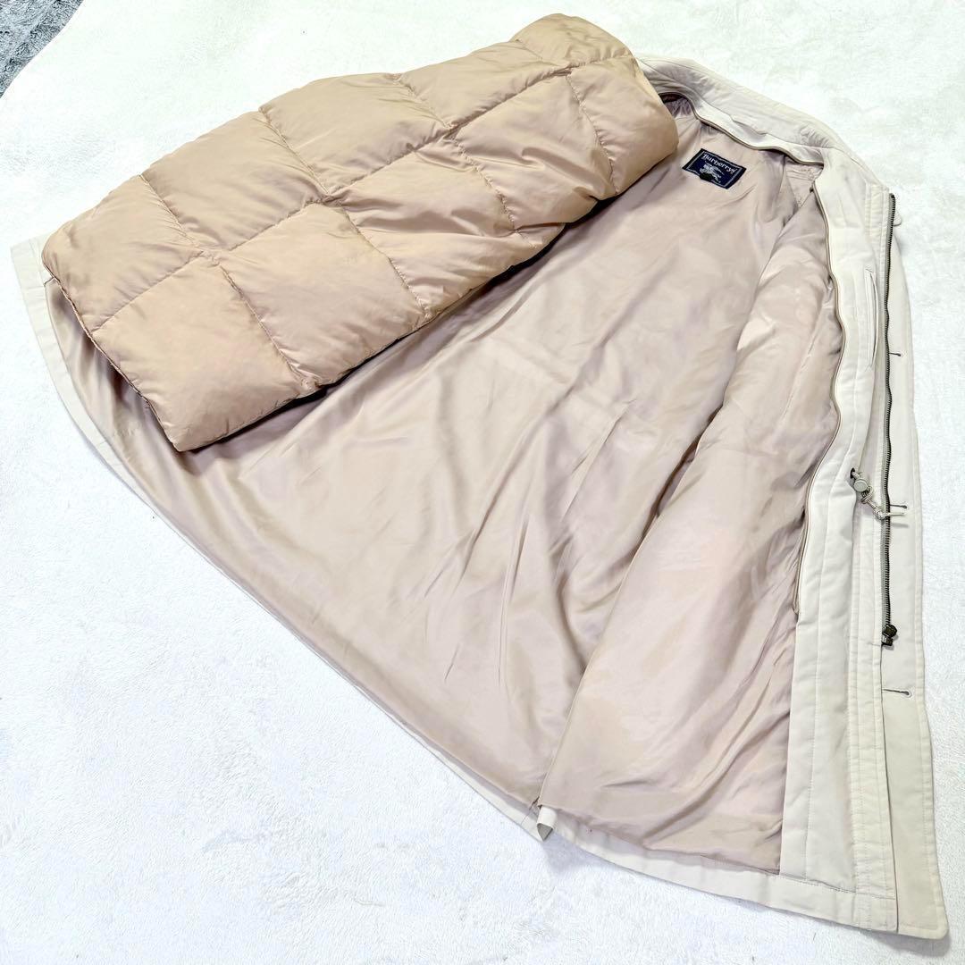 バーバリー モッズコート ダウンライナー付 裏ノバチェック メンズM ベージュ