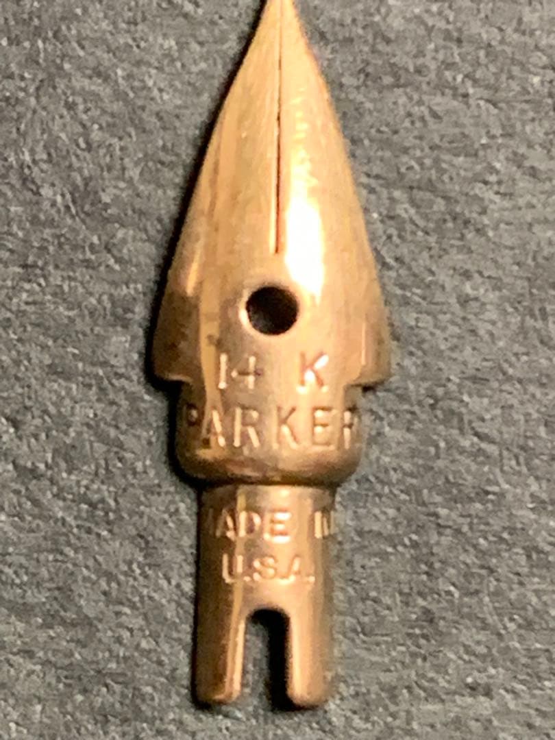 希少 名品 Parker 45 万年筆USA 初期 ペン先14K X極細