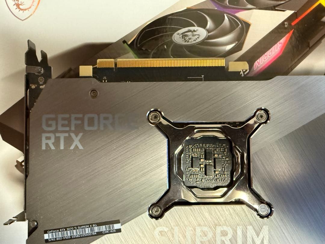 グラフィックボード・グラボ・ビデオカード MSI GeForce RTX 3070 Ti SUPRIM X 8G