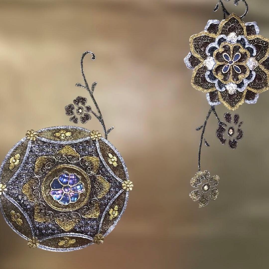 東京 さが美 袋帯 金色・銀色