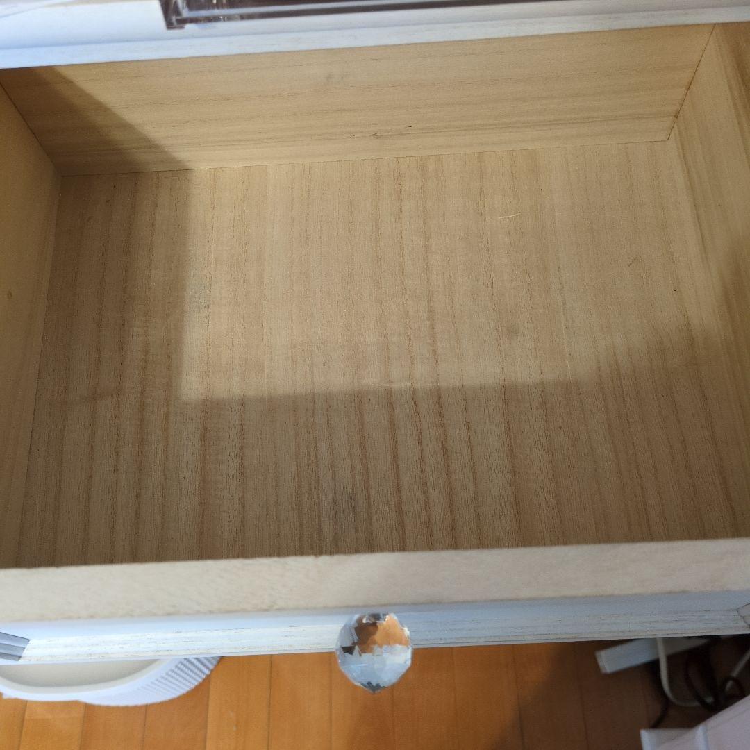 ホワイト 5段チェスト　使用品