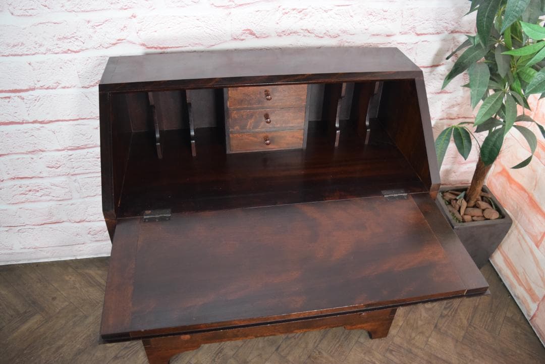 松本民芸家具 ライティングビューロー/デスク #308型 訳あり品