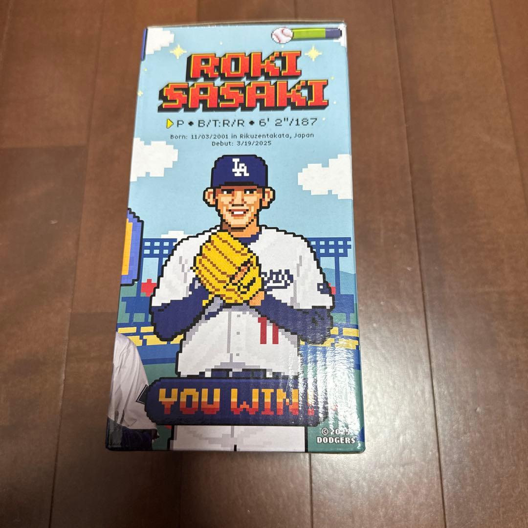 8/4佐々木朗希ボブルヘッド　ドジャース　来場者限定品