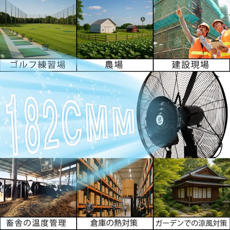 業務用大型ミストファン キャスター付き ミスト アウトドア イベント夏冷風機