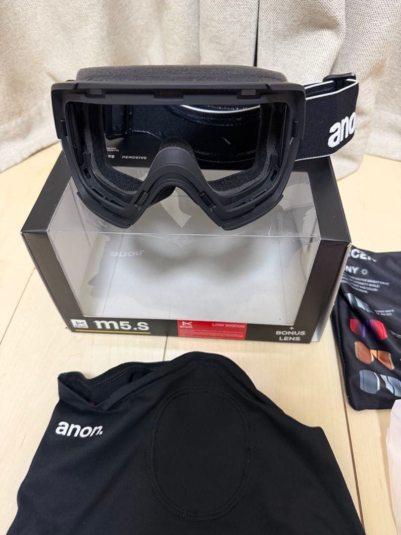 【未使用品】ANON M5S ローブリッジフィットゴーグル　フェイスマスク付