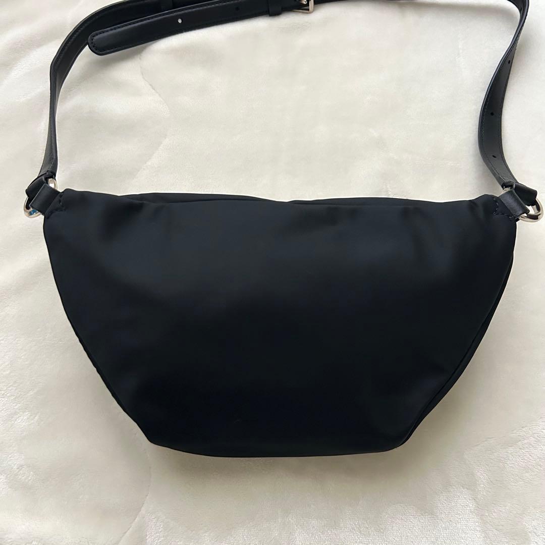 美品 ケイトスペード ボディバッグ ウエストポーチ ナイロン 黒