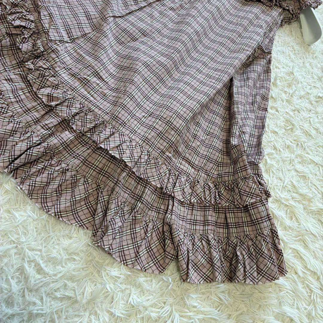 人気✨　バーバリーブルーレーベル　ミニワンピース　Mサイズ　ノバチェック　ピンク