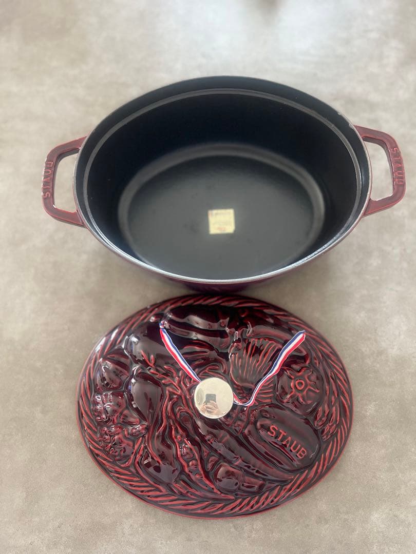 レア　廃盤　新品未使用　ストウブ　ベジタブルココット グレナディンレッド29cm