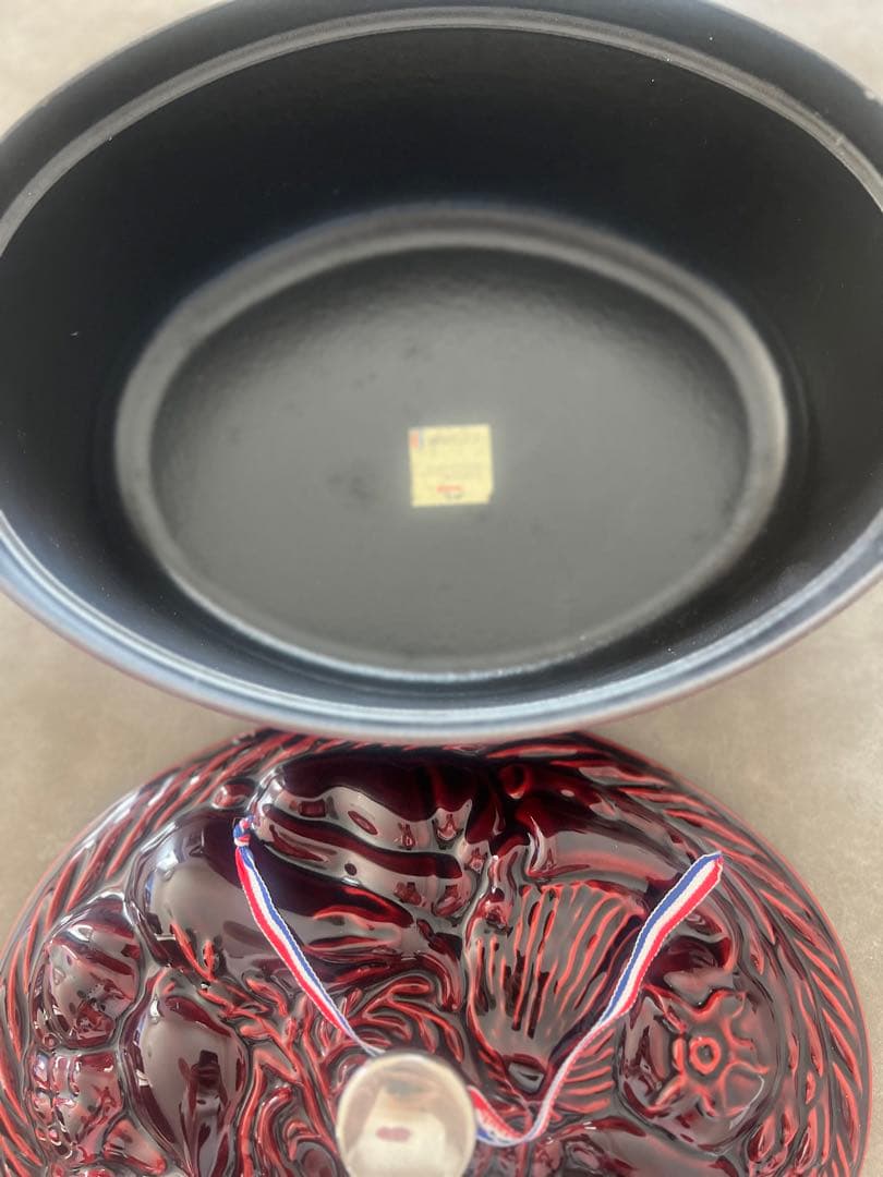 レア　廃盤　新品未使用　ストウブ　ベジタブルココット グレナディンレッド29cm