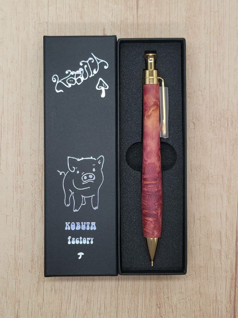 新品　こぶた工房　タクサスフロリニーバール　極上杢　シャープペンシル0.5