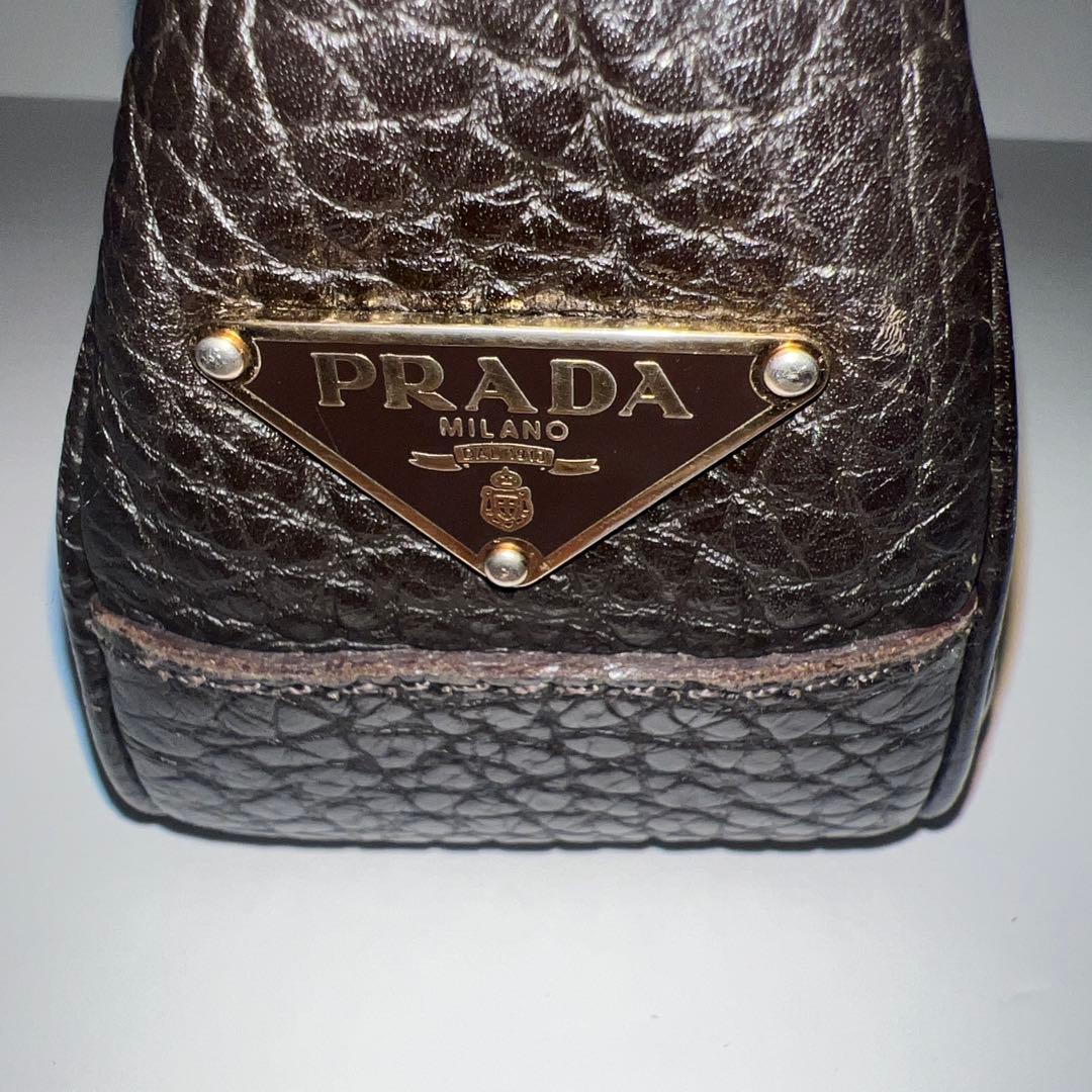 プラダ PRADA ヴィンテージ オールレザー セミショルダーバッグ