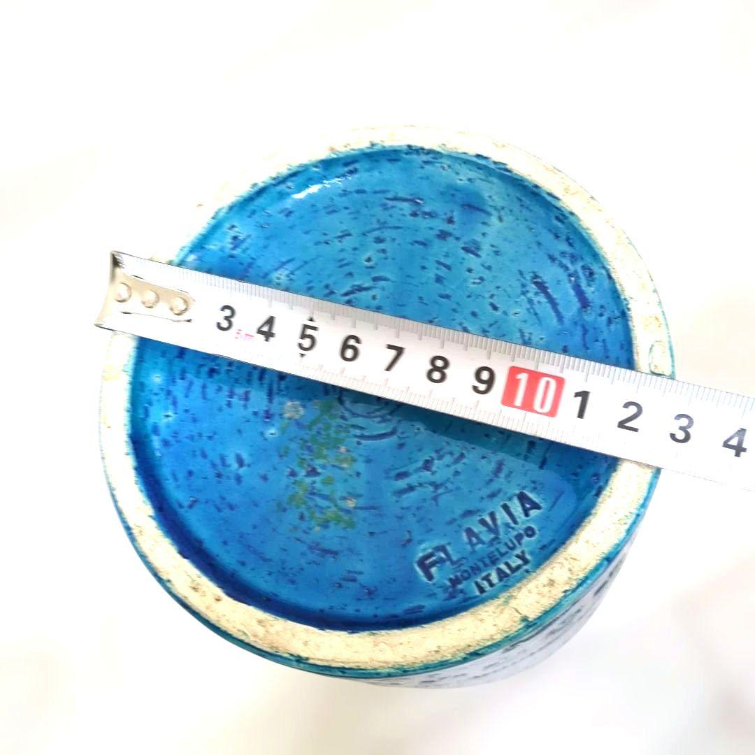 【美品】FLAVIA ITALY ビトッシ 花瓶 フラワーベース リミニブルー