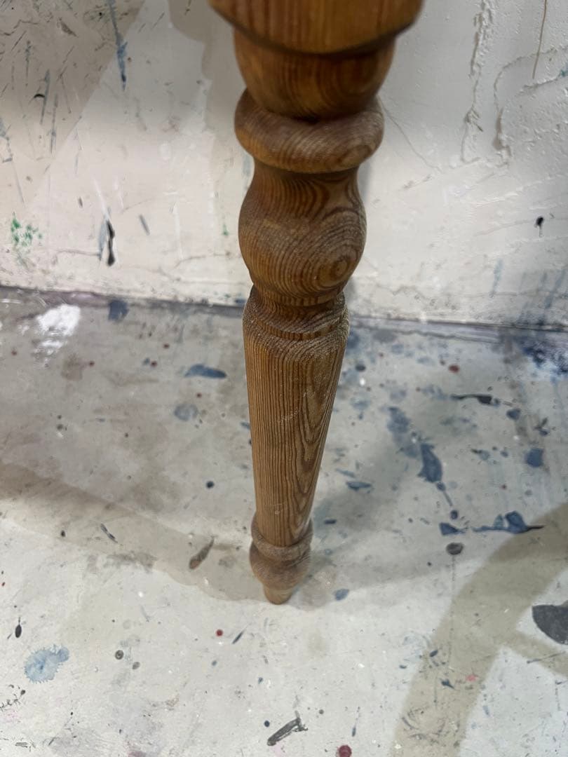 ギリギリ値下げ 剥離 木製コンソールテーブル 引き出し2つ