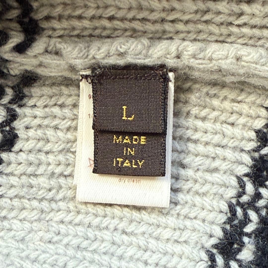 Louis Vuitton ルイヴィトン カシミヤ混 ニット ロゴ刺繍 L