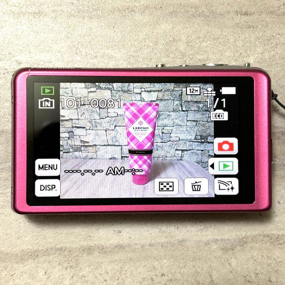 【美品】 Panasonic LUMIX DMC-FX77 ピンク コンデジ