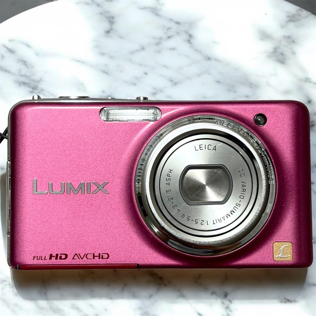 【美品】 Panasonic LUMIX DMC-FX77 ピンク コンデジ