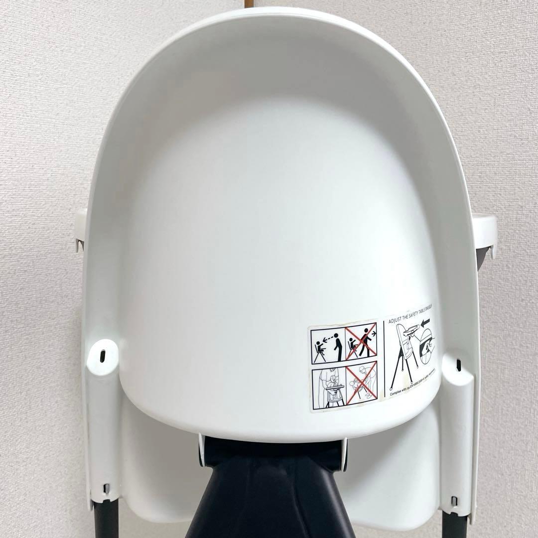 美品 BABYBJÖRN ハイチェア ベビーチェア ホワイト ブラック