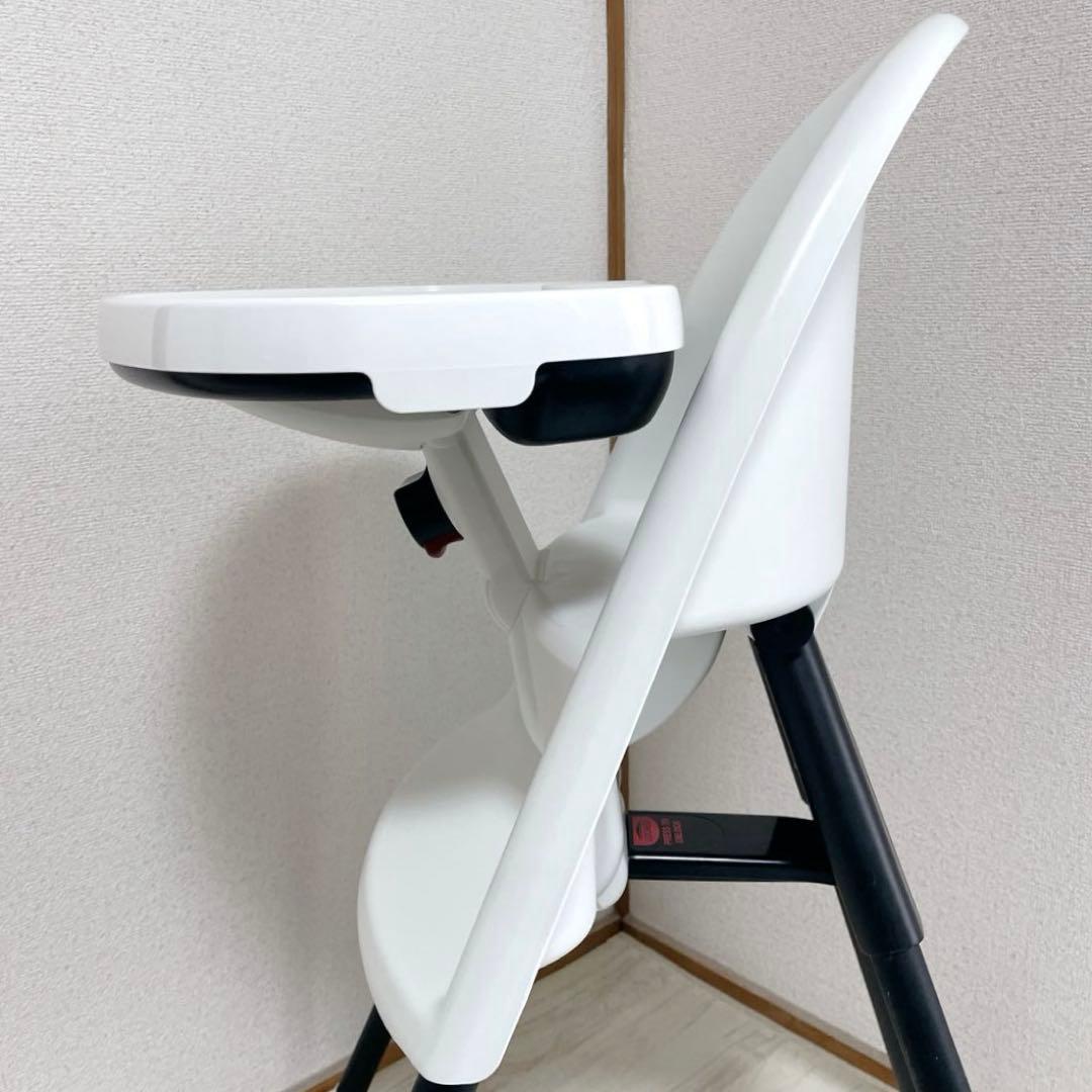 美品 BABYBJÖRN ハイチェア ベビーチェア ホワイト ブラック