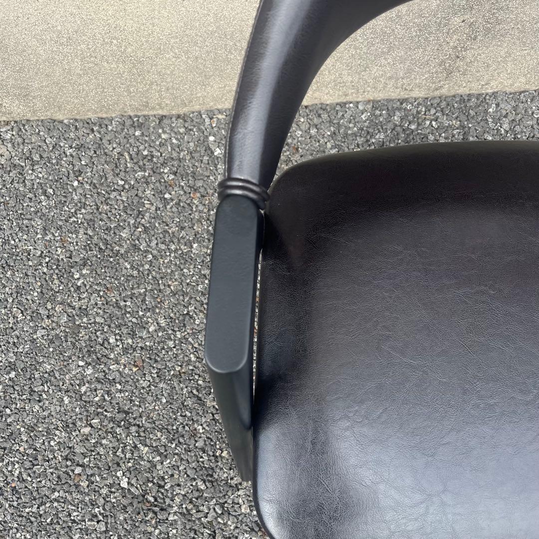 ダイニングチェア 椅子 一脚 ブラス 木製脚 ブラック