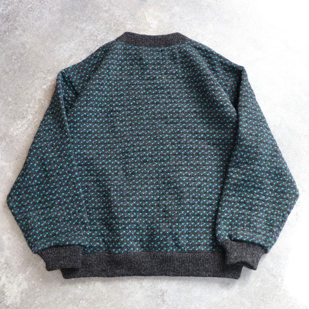 レアカラー 80s L.L. Bean エルエルビーン バーズアイ ニット L