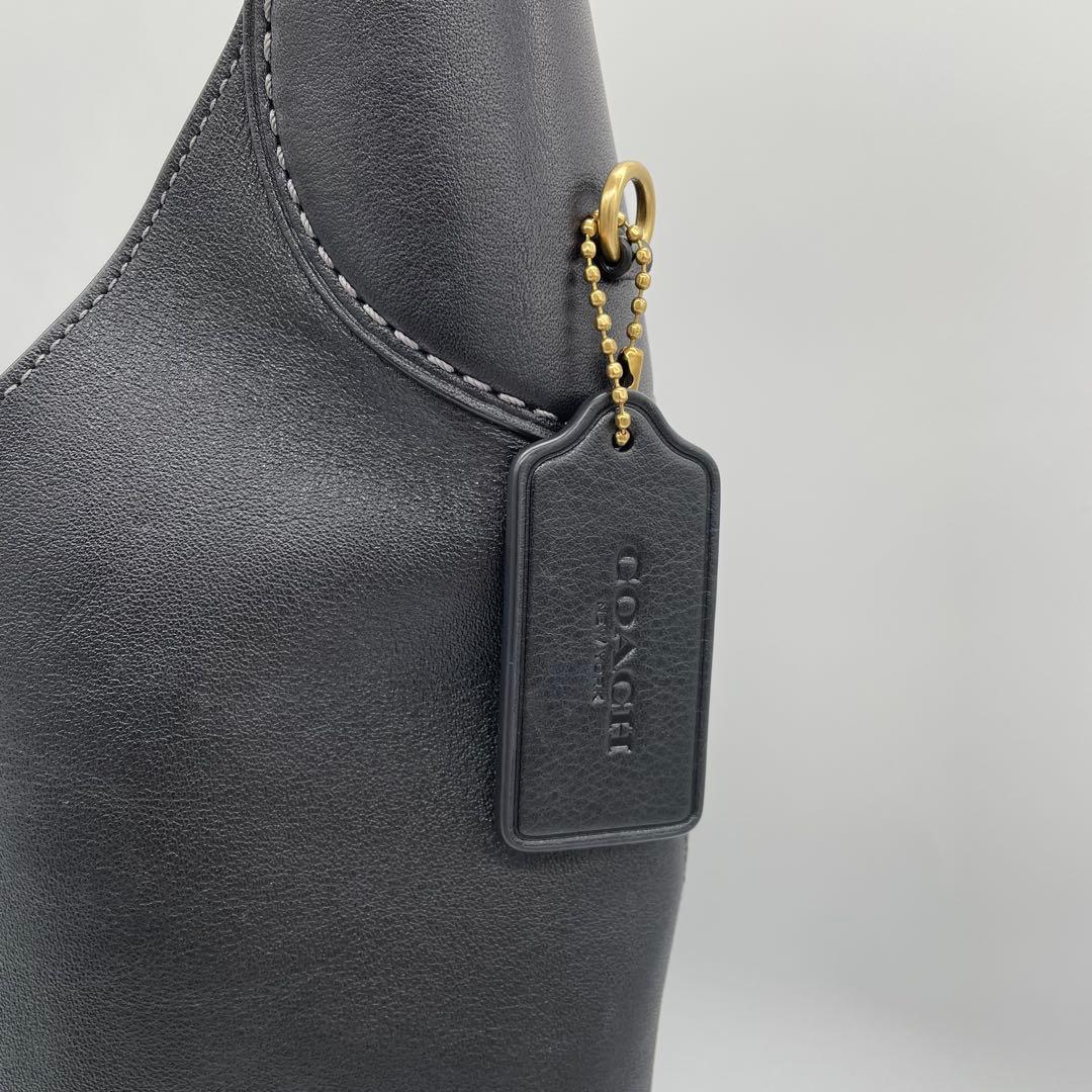 【極美品】コーチ　ブルックリン39 ワンショルダーバッグ　レザー　黒　A4可能