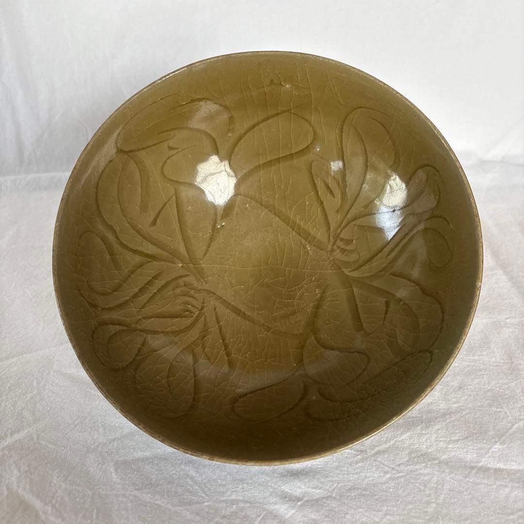 耀州窯 刻花文大鉢