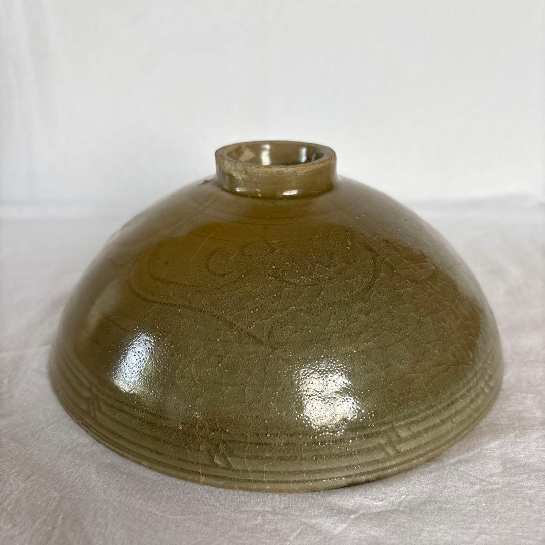 耀州窯 刻花文大鉢