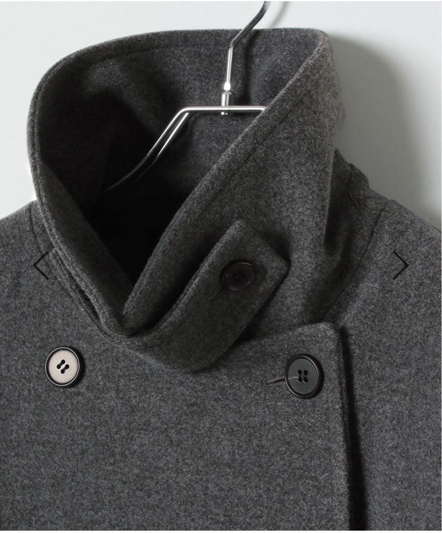 LEPSIM ウーリーダブルミドルコート