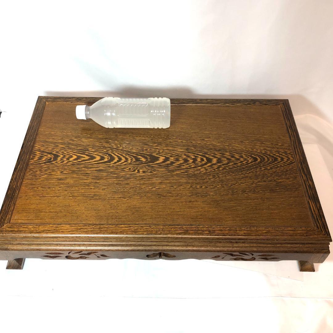 盆栽台,花台　飾り台 盆栽卓　61.5㎝、5kg 天然木アンティーク　未使用品