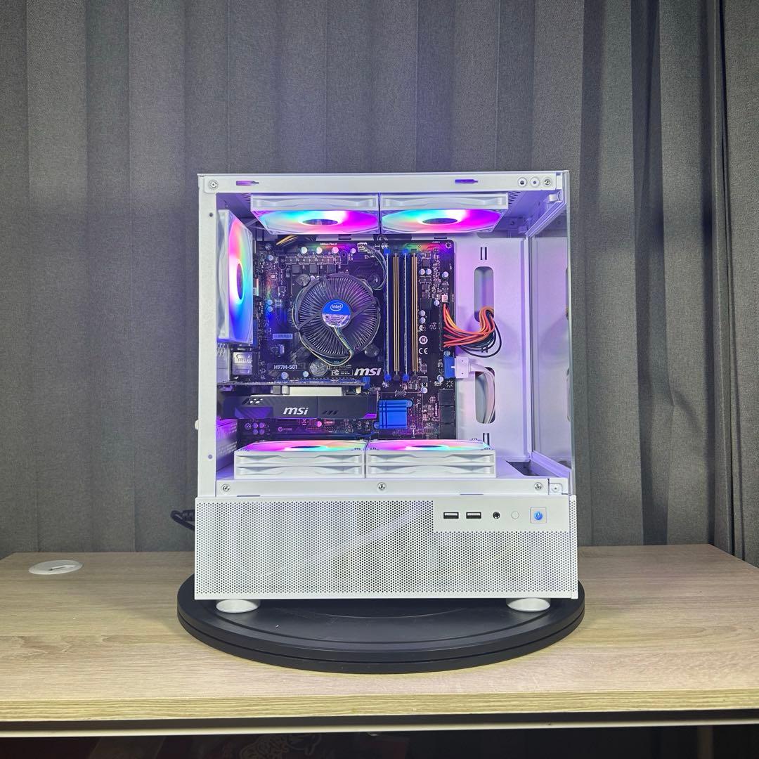 自作ゲーミングPC RX560 i7 FPSゲームプレイ可 SSD搭載