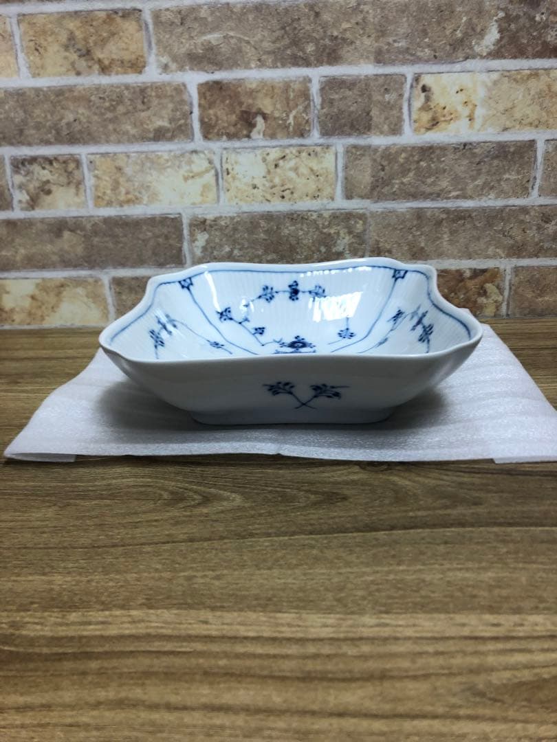 【美品】ロイヤルコペンハーゲン　ブルーフルーテッド　スクエア 578