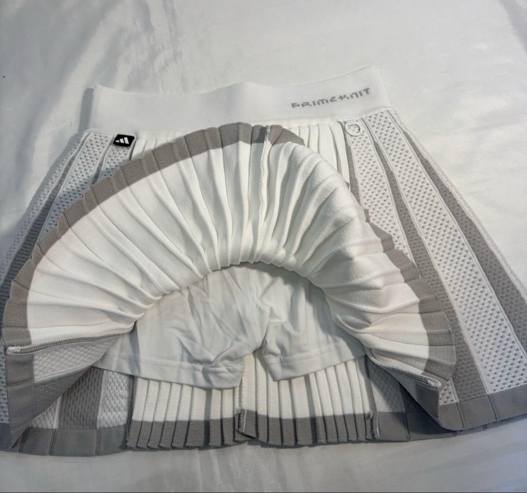 新品adidasゴルフ人気PRIMEKNITニットプリーツスカートセットアップ