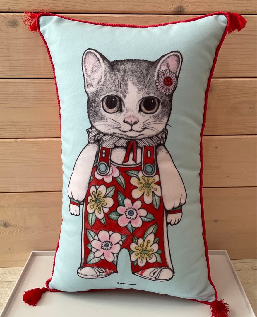 タッセルクッション　ボーちゃん・こはる