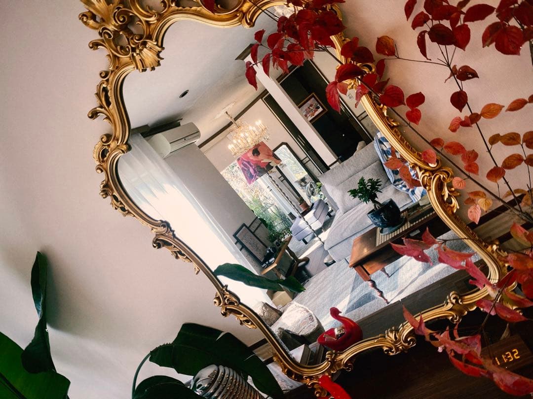 イタリア製 SILIK シリックArt.108ウォールミラー ロココ様式輸入家具