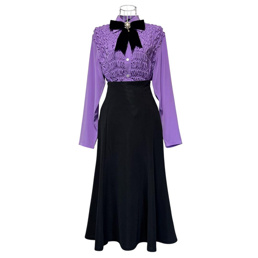 【ムー品】ATSURO TAYAMA 】ブラウス　フリルギャザー　パリコレ