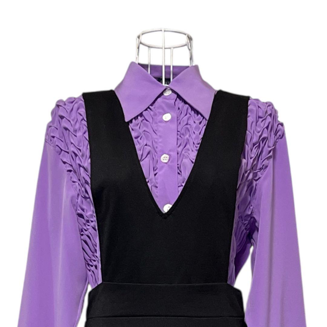 【ムー品】ATSURO TAYAMA 】ブラウス　フリルギャザー　パリコレ