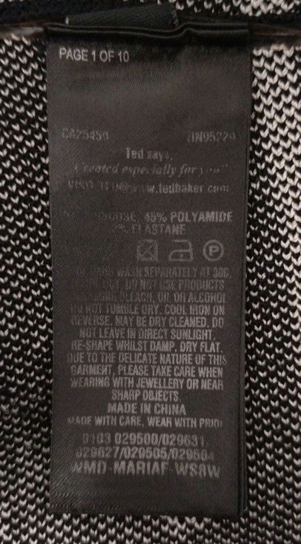 TED BAKER(テッドベイカー) 星柄ドット ニットフレアワンピース