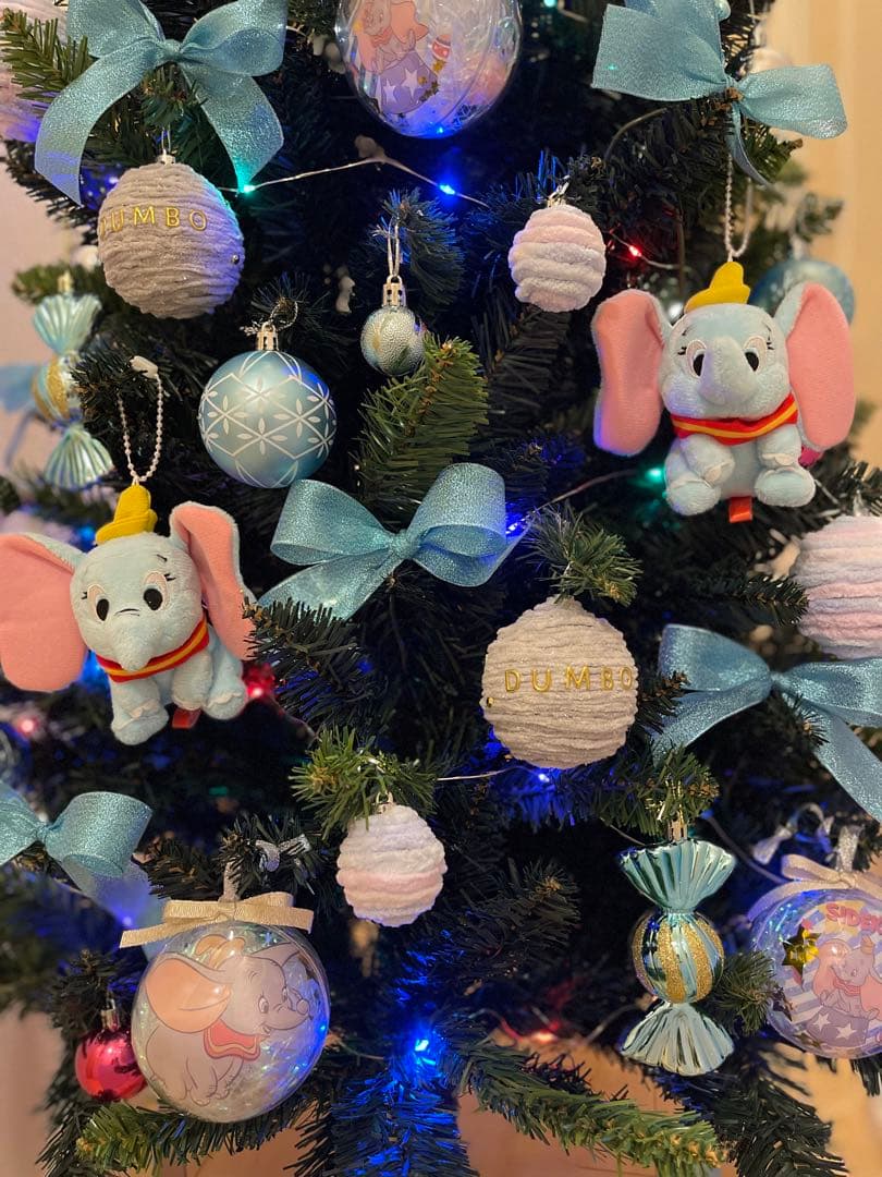 クリスマスツリーオーナメントセット ディズニーキャラクター　ダンボぬいぐるみ