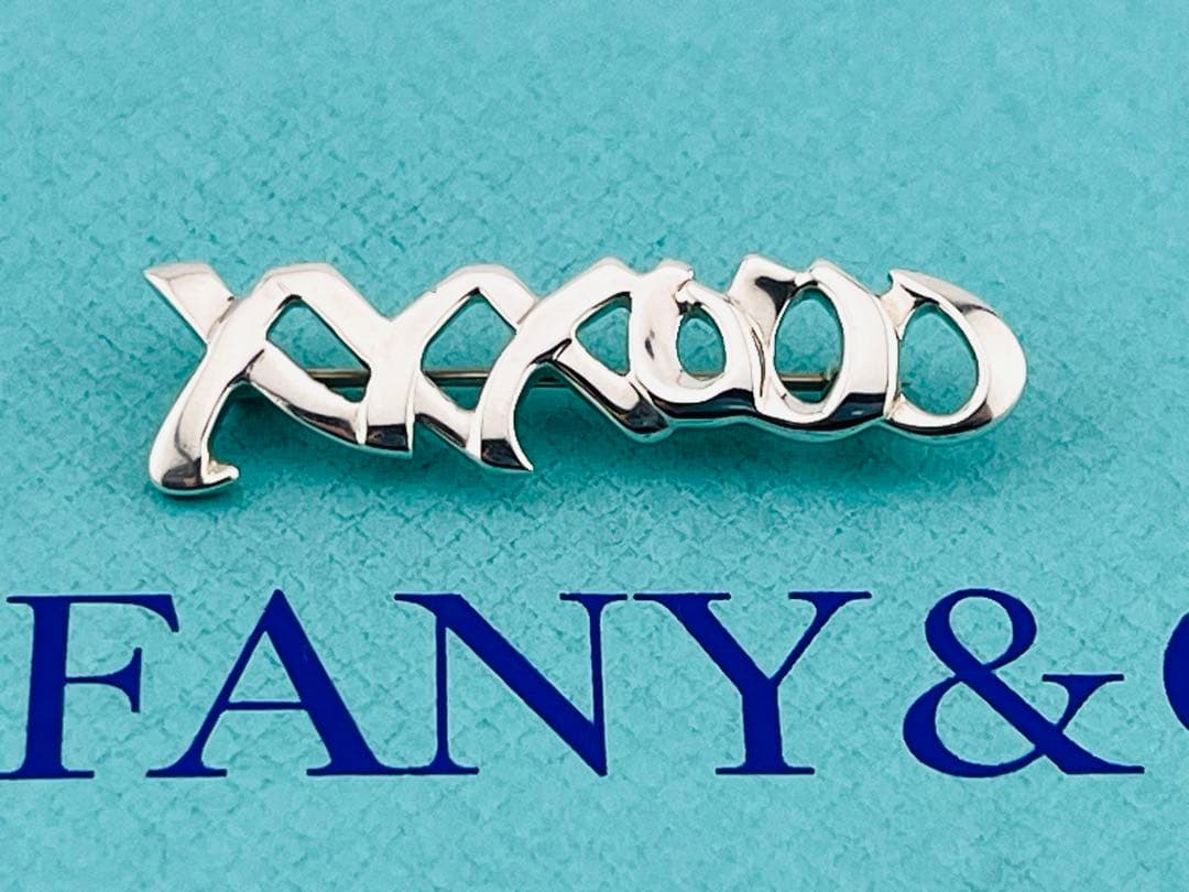 c933 ティファニー　パロマ・ピカソ　ラブ&キス　ブローチ　シルバー　925