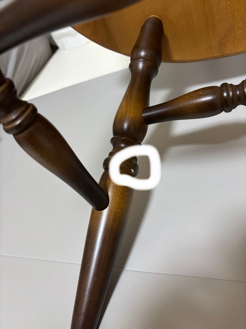 あい※専用 【美品】飛騨産業 キツツキマーク ウィンザーチェア レトロ ②