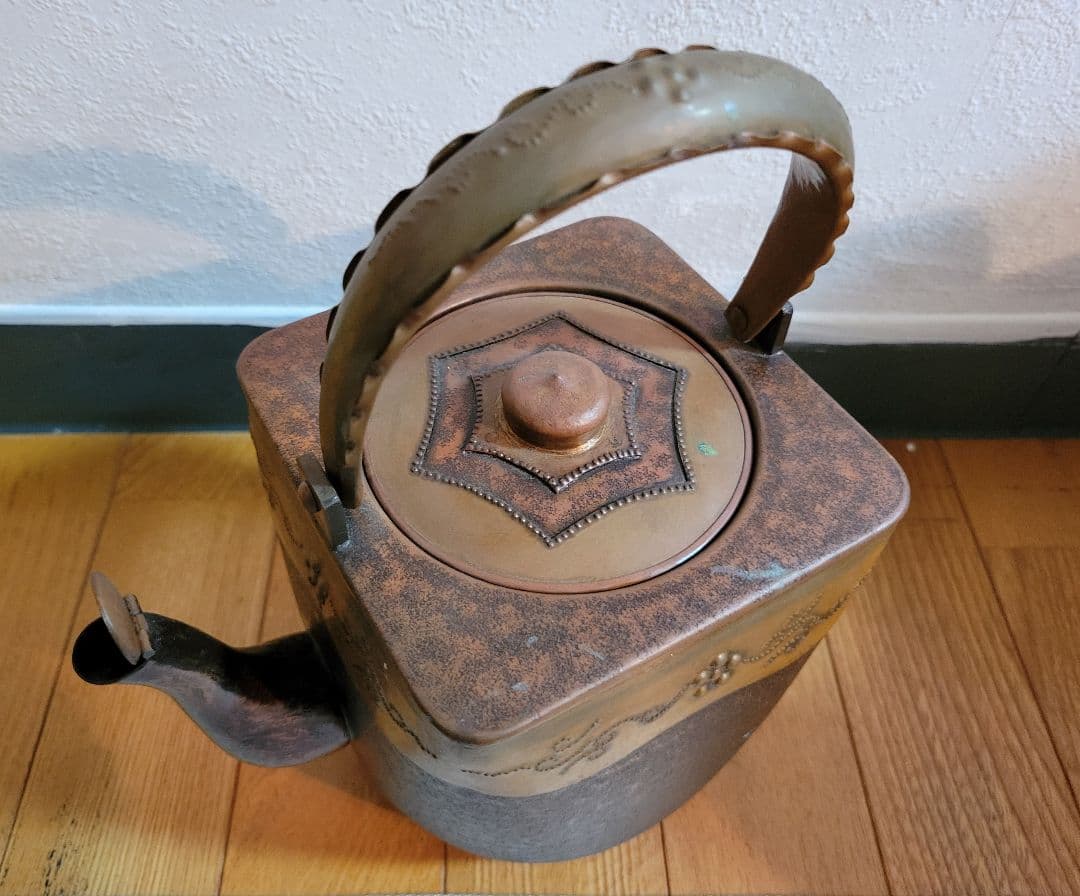 アンティーク　　レトロ銅茶釜