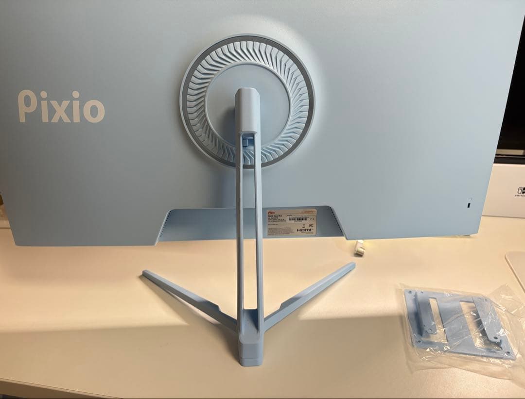 Pixio ゲーミングモニター 27インチPX278 WQHD パステルブルー