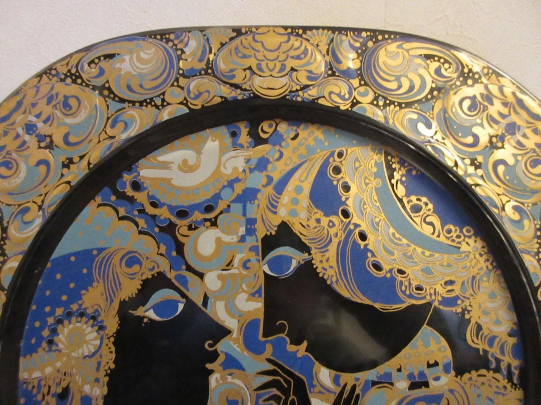 ローゼンタール　クリスマスプレート　ガラス絵皿　1977