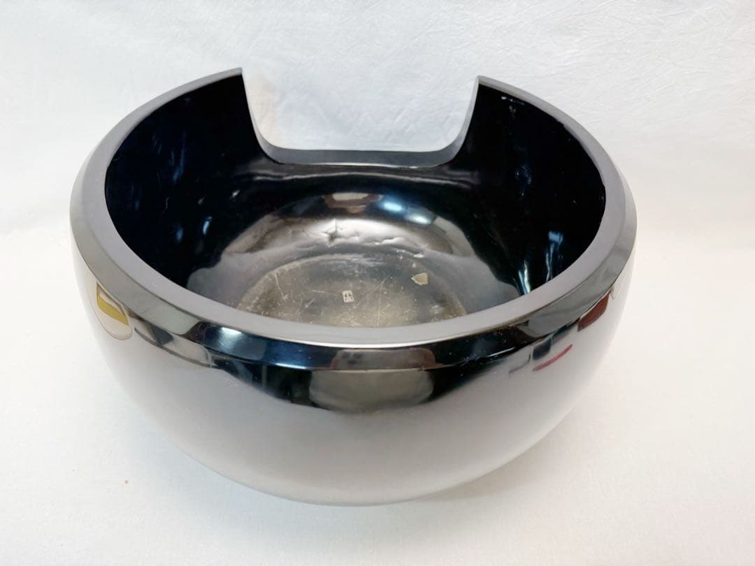 茶道具 草山造 黒真塗 面取道安風炉 土風炉 前瓦 底瓦 鉋目板 敷板 陶印4点