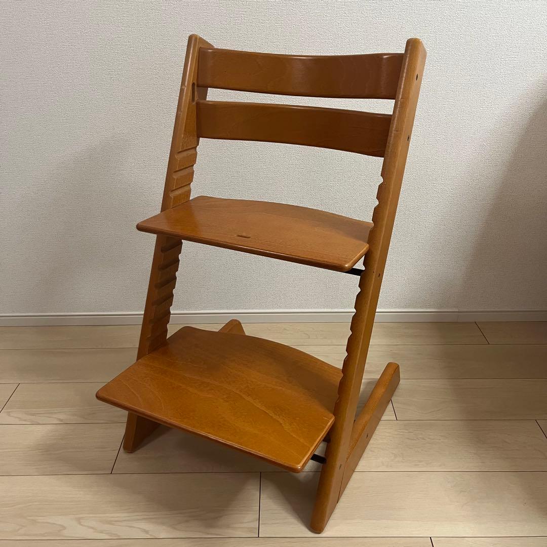 ✨美品✨STOKKE ストッケ　ベビーチェア木製 チェリー色